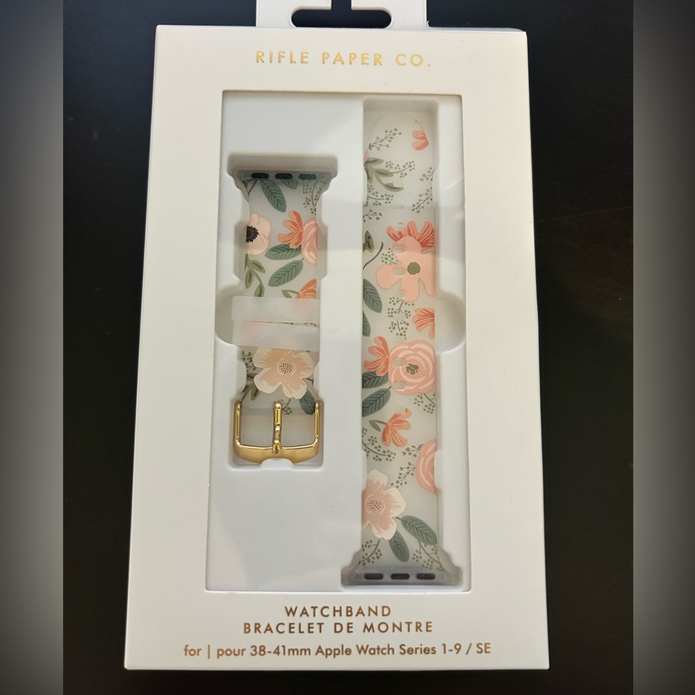 Rifle Paper Co. Wild Flowers Apple Watch Band - 38-41mm 1-9/SE